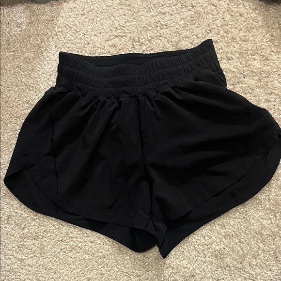 lululemon athletica Women's Jet Black Athletic Shorts - Picture 2 of 4